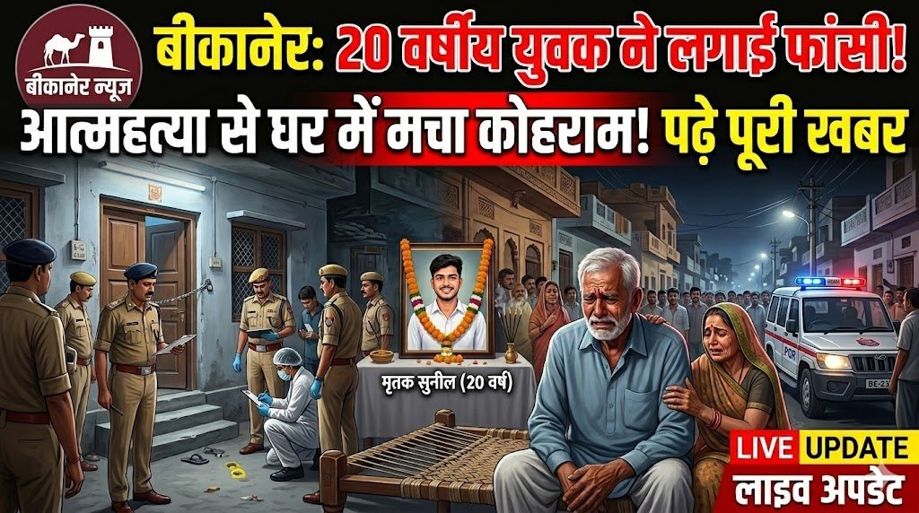 Bikaner: 20-year-old youth commits suicide by hanging