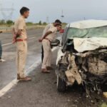 लूणकरणसर एक्सप्रेस-वे बना मौत का रास्ता! गड्ढे से उछली कार ट्रक में घुसी, चालक गंभीर घायल